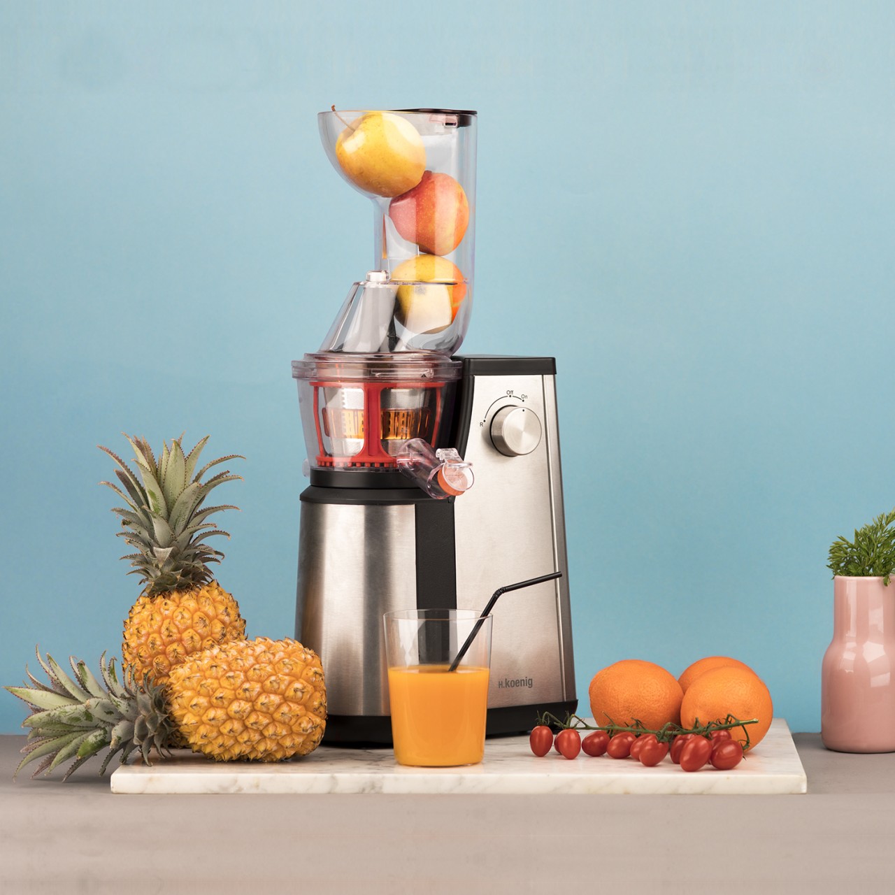 H.KOENIG GSX22 Entsafter Slow Juicer, 400 W